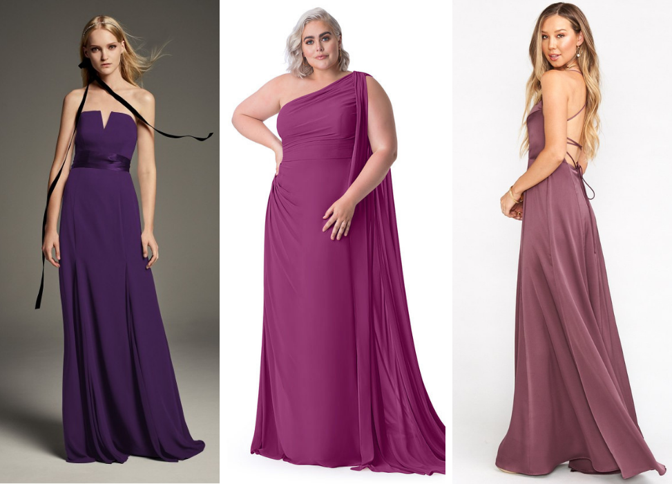 purple gowns