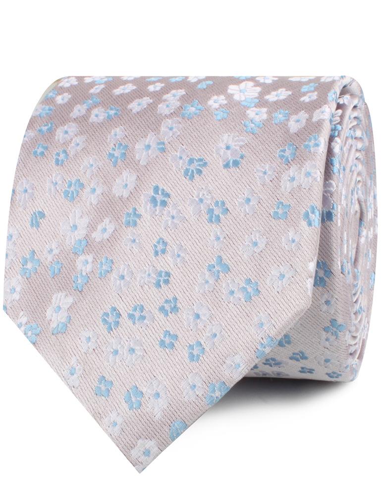 blue floral tie