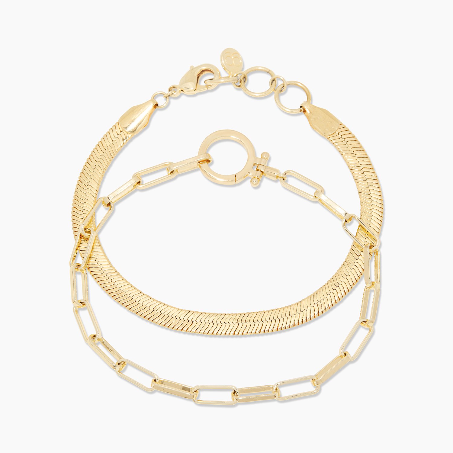 ensemble de bracelets en or