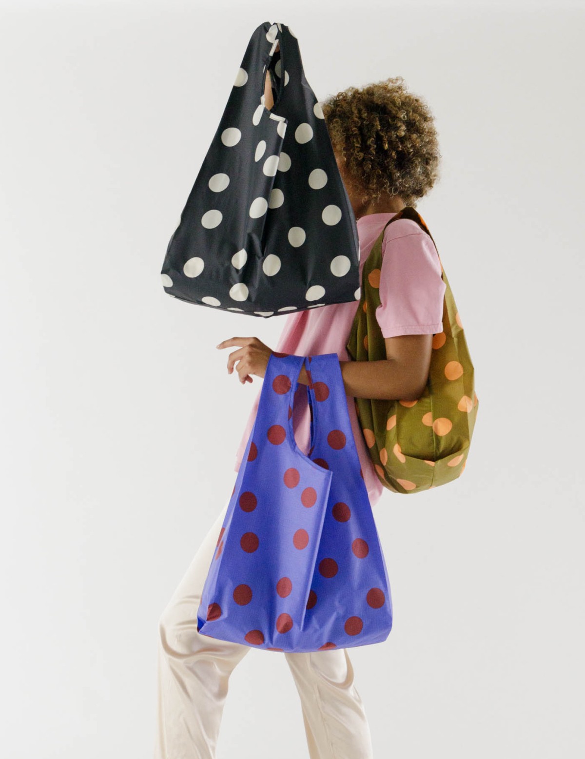 reusable polka dot bags