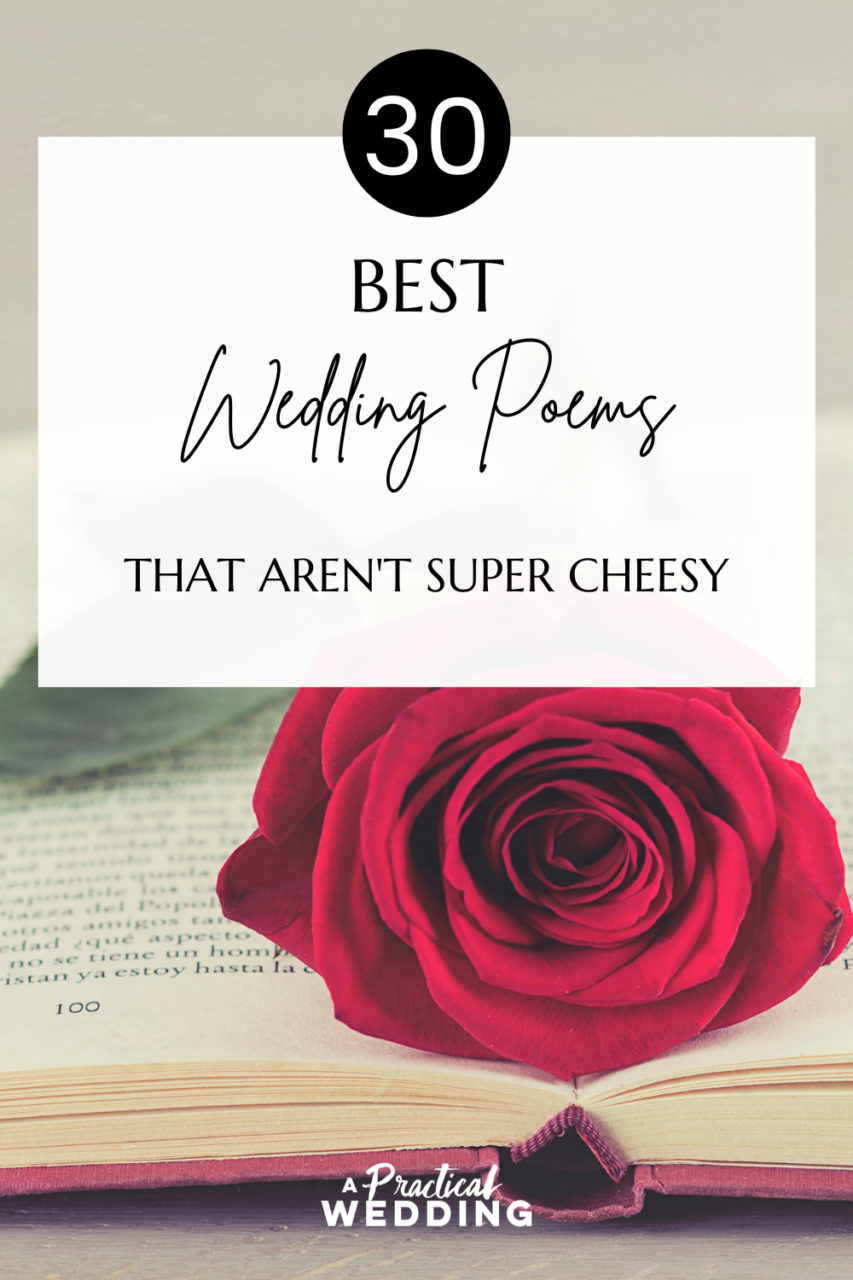 Wedding Poems 30 Options For Your Ceremony A Practical Wedding